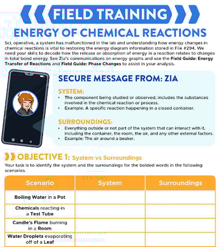 Image of a piece of content for Field Training: Energy of Chemical Reactions